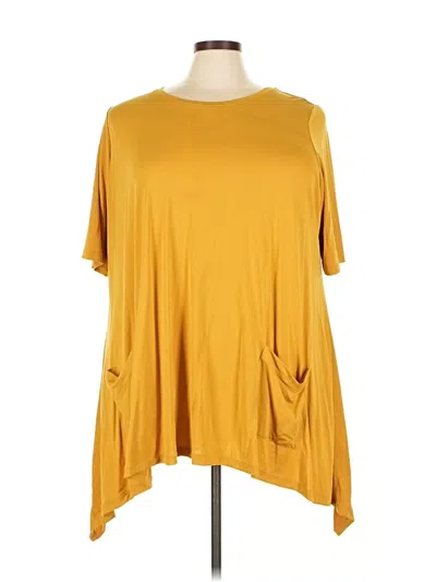 Pre-owned Logo By Lori Goldstein Casual Dress In Yellow