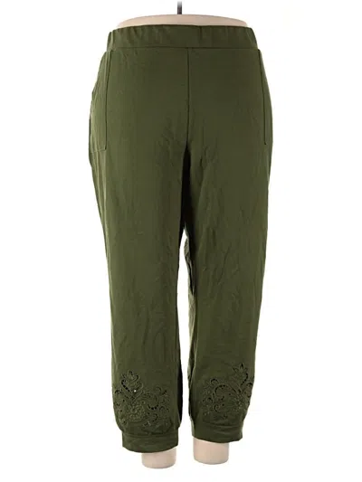 Pre-owned Logo By Lori Goldstein Casual Pants In Green