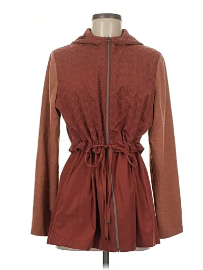 Pre-owned Logo By Lori Goldstein Coat In Brown