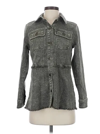 Pre-owned Logo By Lori Goldstein Denim Jacket In Gray