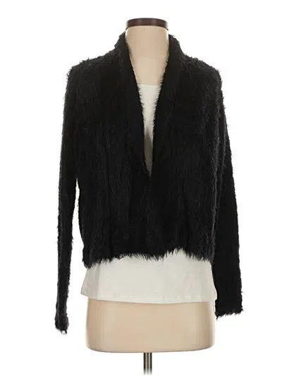 Pre-owned Logo By Lori Goldstein Faux Fur Jacket In Black