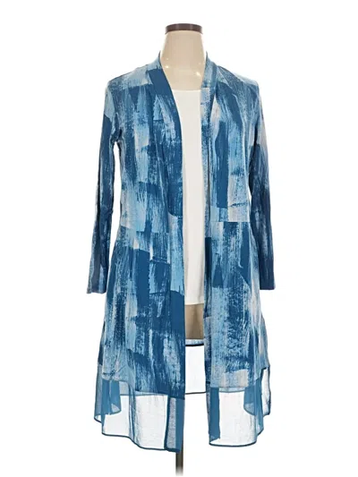 Pre-owned Logo By Lori Goldstein Kimono In Blue