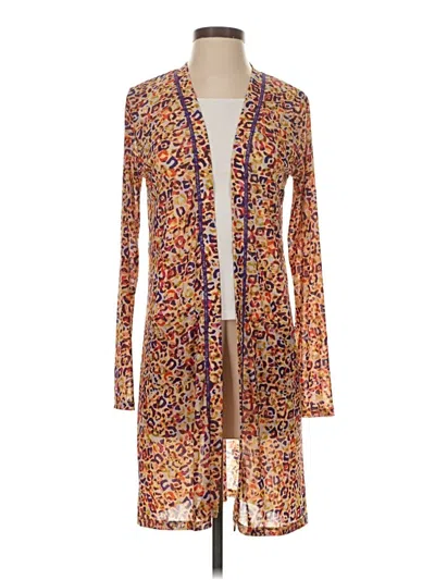Pre-owned Logo By Lori Goldstein Kimono In Orange