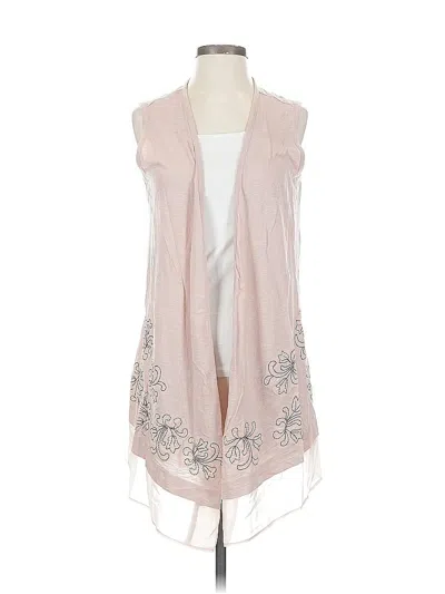 Pre-owned Logo By Lori Goldstein Kimono In Pink