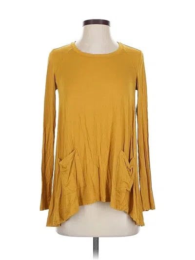 Pre-owned Logo By Lori Goldstein Long Sleeve T-shirt In Gold