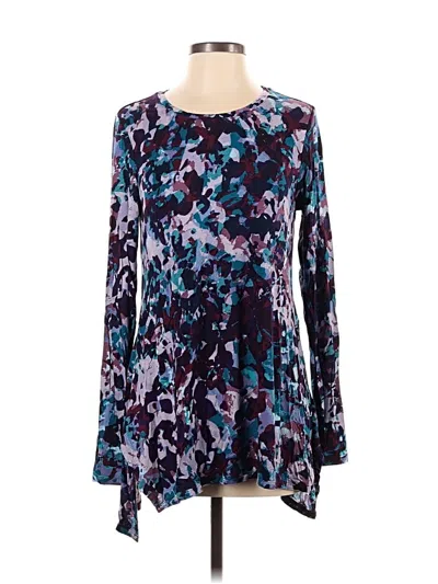 Pre-owned Logo By Lori Goldstein Long Sleeve T-shirt In Purple