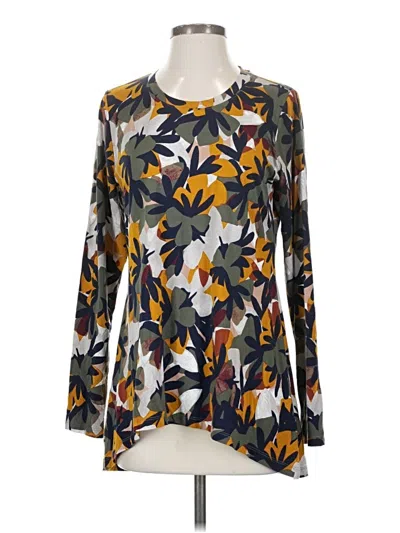 Pre-owned Logo By Lori Goldstein Long Sleeve T-shirt In Gold