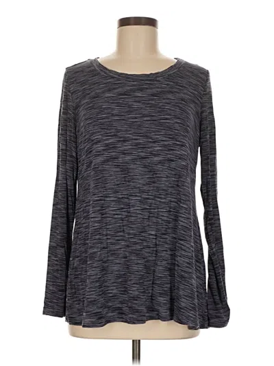 Pre-owned Logo By Lori Goldstein Long Sleeve T-shirt In Gray