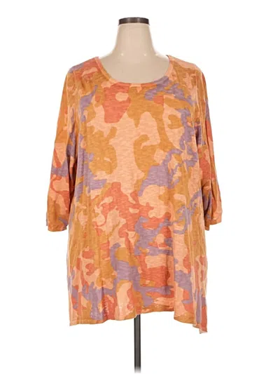 Pre-owned Logo By Lori Goldstein Long Sleeve T-shirt In Orange