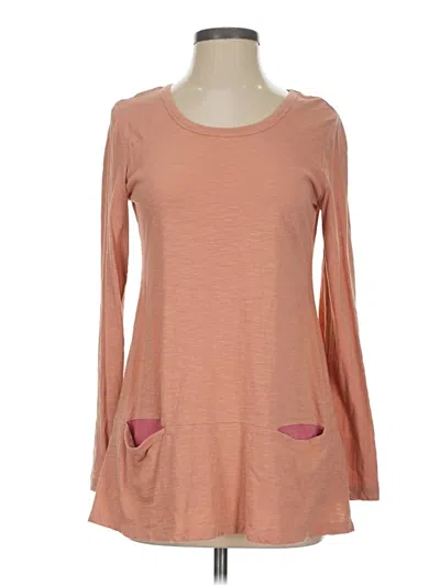 Pre-owned Logo By Lori Goldstein Long Sleeve T-shirt In Pink