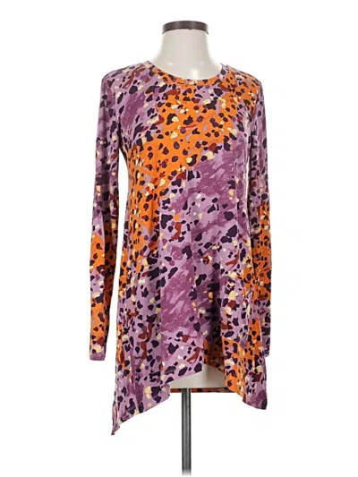 Pre-owned Logo By Lori Goldstein Long Sleeve T-shirt In Purple