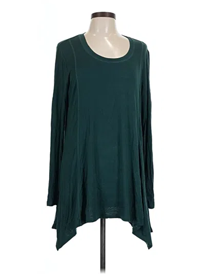 Pre-owned Logo By Lori Goldstein Long Sleeve T-shirt In Teal
