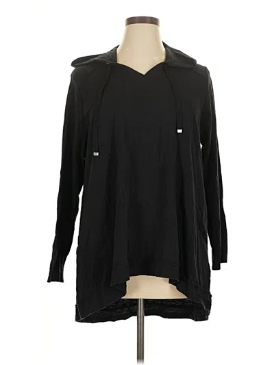 Pre-owned Logo By Lori Goldstein Poncho In Black