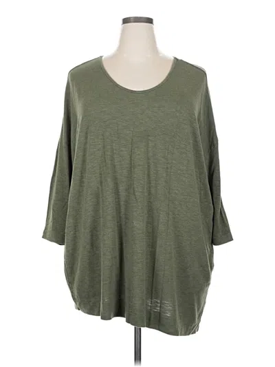 Pre-owned Logo By Lori Goldstein Poncho In Green