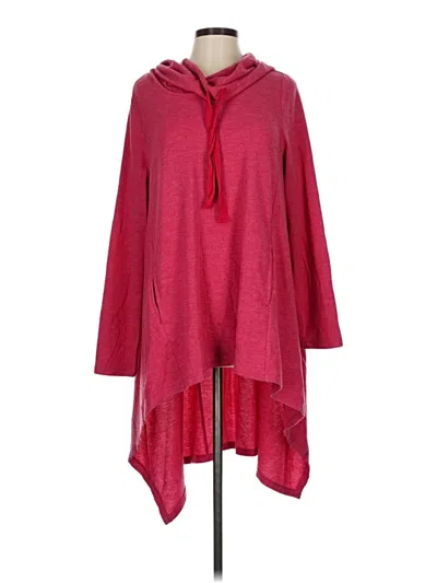 Pre-owned Logo By Lori Goldstein Poncho In Red