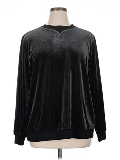 Pre-owned Logo By Lori Goldstein Pullover Sweater In Black