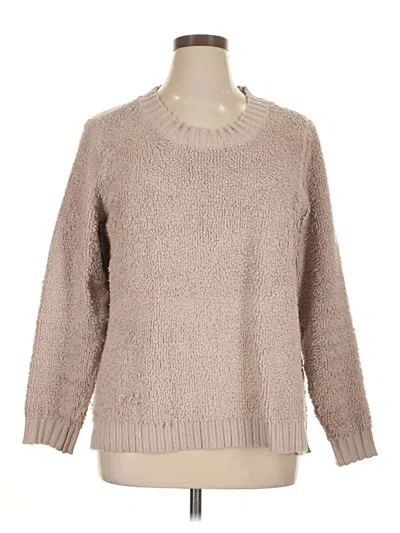 Pre-owned Logo By Lori Goldstein Pullover Sweater In Brown