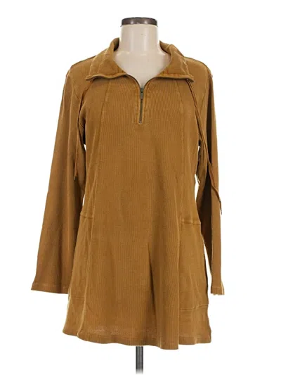 Pre-owned Logo By Lori Goldstein Pullover Sweater In Brown