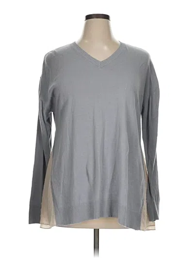 Pre-owned Logo By Lori Goldstein Pullover Sweater In Gray