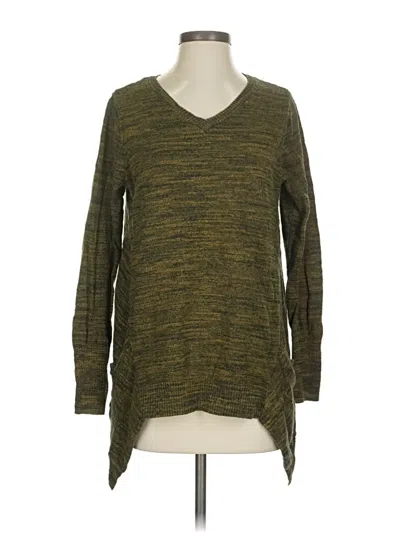 Pre-owned Logo By Lori Goldstein Pullover Sweater In Green