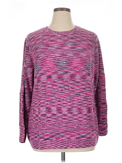 Pre-owned Logo By Lori Goldstein Pullover Sweater In Pink