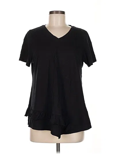 Pre-owned Logo By Lori Goldstein Short Sleeve T-shirt In Black