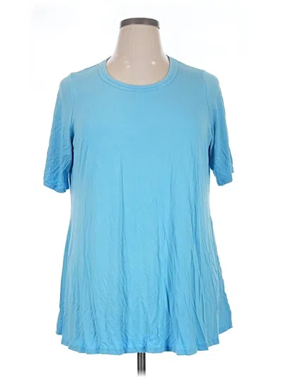 Pre-owned Logo By Lori Goldstein Short Sleeve T-shirt In Blue