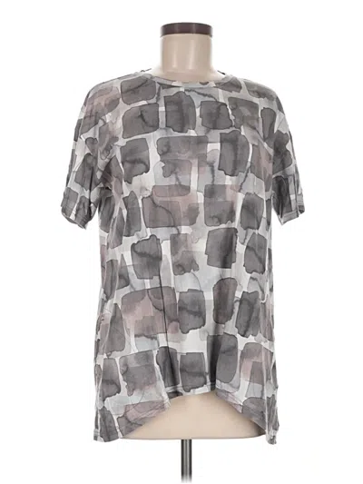 Pre-owned Logo By Lori Goldstein Short Sleeve T-shirt In Gray