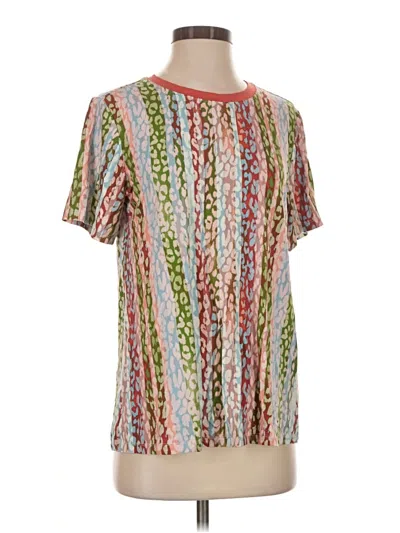 Pre-owned Logo By Lori Goldstein Short Sleeve T-shirt In Ivory