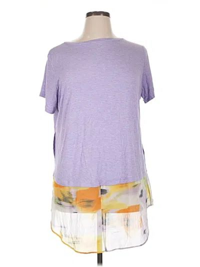 Pre-owned Logo By Lori Goldstein Short Sleeve T-shirt In Purple