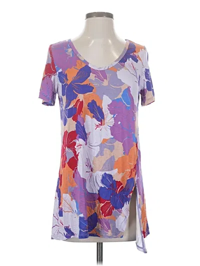 Pre-owned Logo By Lori Goldstein Short Sleeve T-shirt In Purple