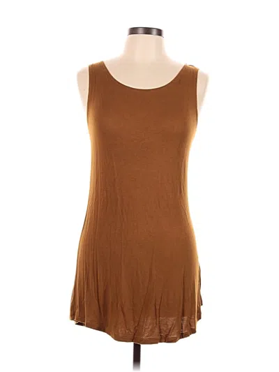 Pre-owned Logo By Lori Goldstein Sleeveless T-shirt In Brown
