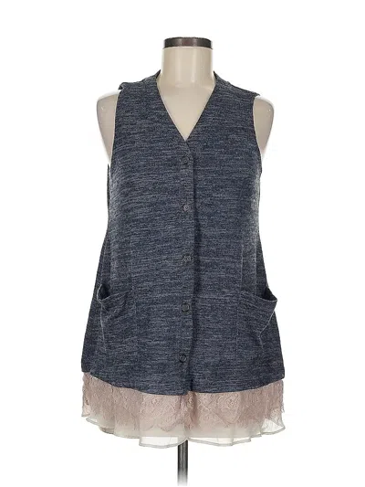 Pre-owned Logo By Lori Goldstein Sleeveless T-shirt In Gray