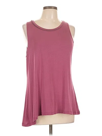 Pre-owned Logo By Lori Goldstein Sleeveless T-shirt In Burgundy