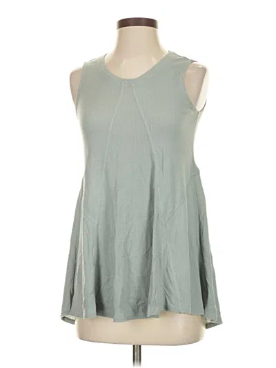 Pre-owned Logo By Lori Goldstein Sleeveless T-shirt In Green