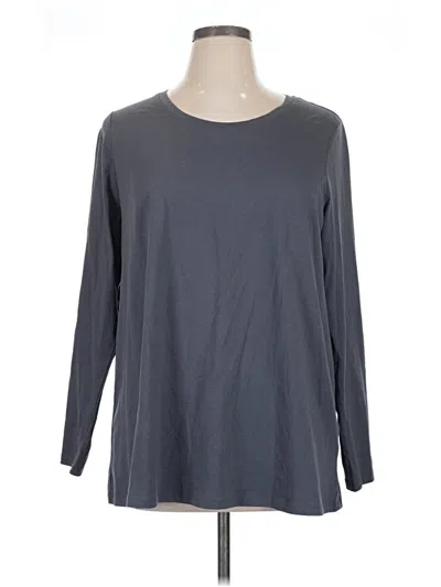 Pre-owned Logo Layers 3/4 Sleeve T-shirt In Gray