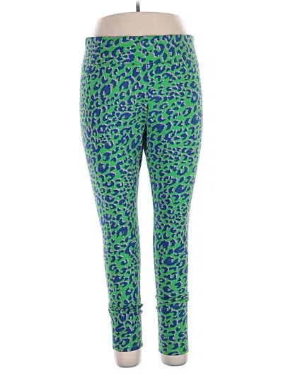 Pre-owned Logo Layers Active Pants In Green