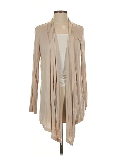 Pre-owned Logo Layers Cardigan Sweater In Tan