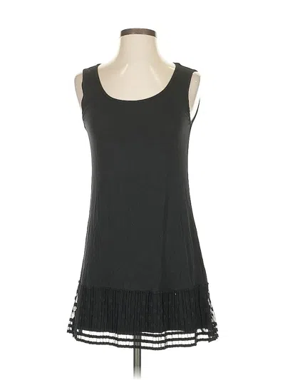 Pre-owned Logo Layers Casual Dress In Black
