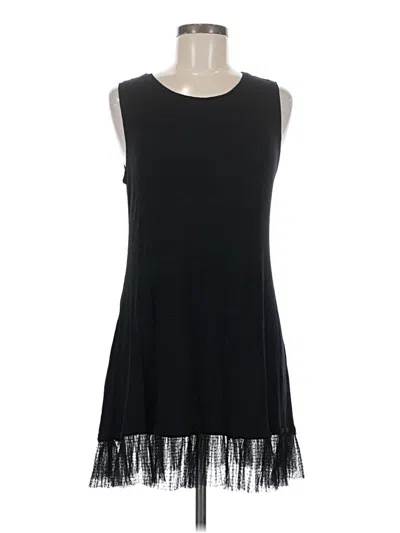 Pre-owned Logo Layers Casual Dress In Black