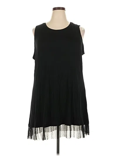 Pre-owned Logo Layers Casual Dress In Black