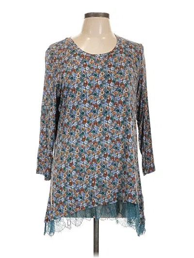 Pre-owned Logo Layers Casual Dress In Blue