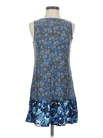 Pre-owned Logo Layers Casual Dress In Blue