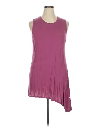 Pre-owned Logo Layers Casual Dress In Burgundy