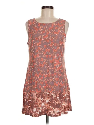 Pre-owned Logo Layers Casual Dress In Orange