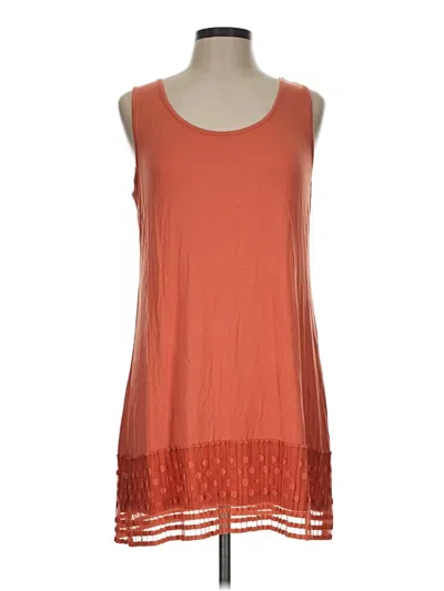 Pre-owned Logo Layers Casual Dress In Orange