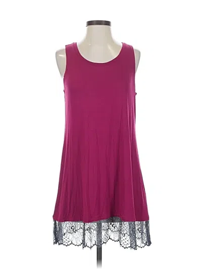 Pre-owned Logo Layers Casual Dress In Purple