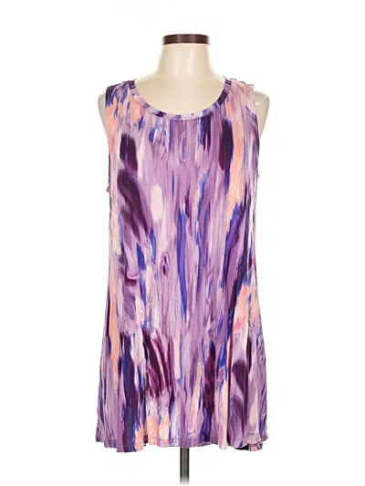 Pre-owned Logo Layers Casual Dress In Purple