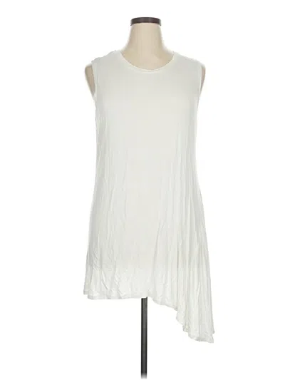 Pre-owned Logo Layers Casual Dress In White