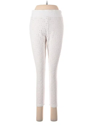 Pre-owned Logo Layers Casual Pants In White